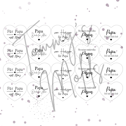"Papa" Edition 4 | A4 Bogen für Herz
