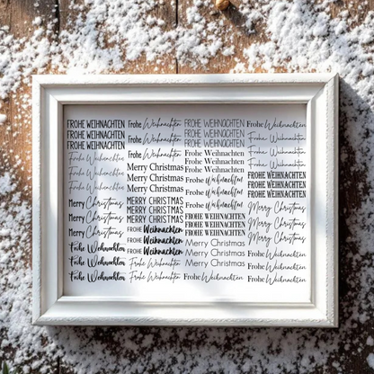 "Frohe Weihnachten“ Baumkerzen-Edition A5 Bogen