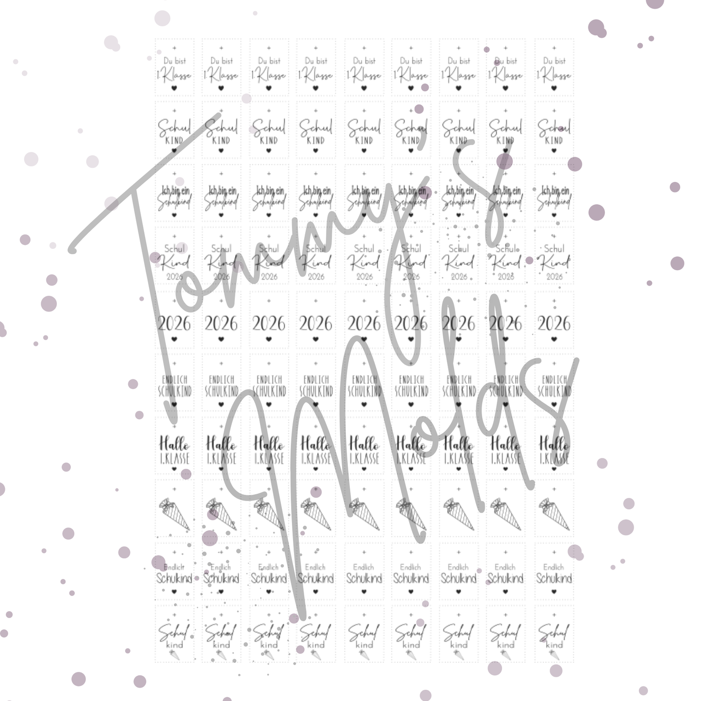 "Du bist 1.Klasse" Mini Edition A5 Bogen