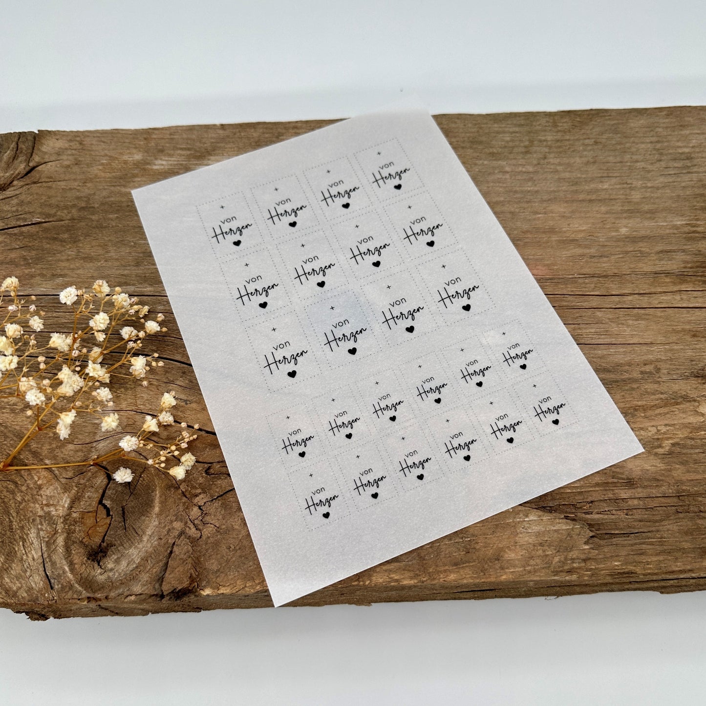 "von Herzen" A5 Bogen