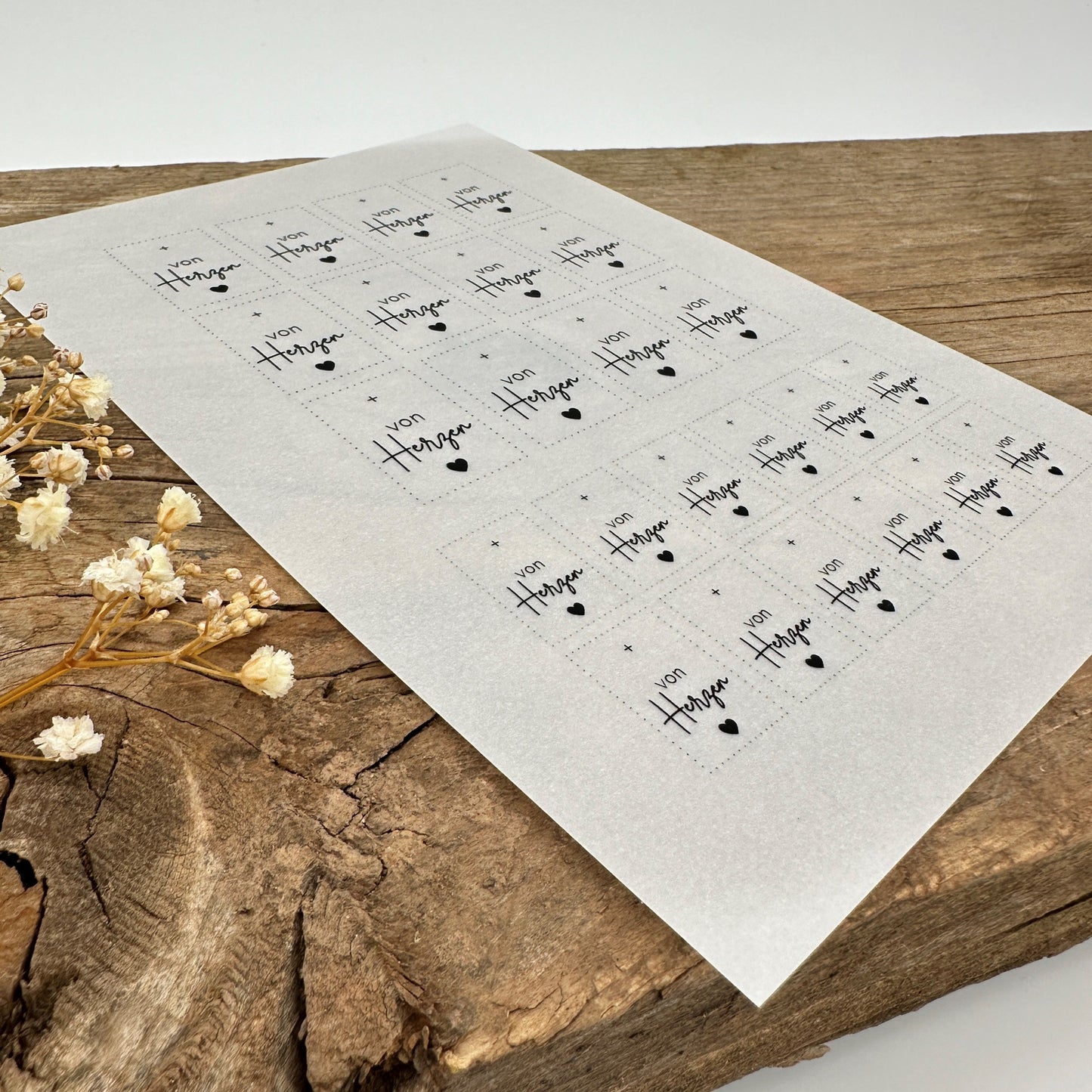 "von Herzen" A5 Bogen