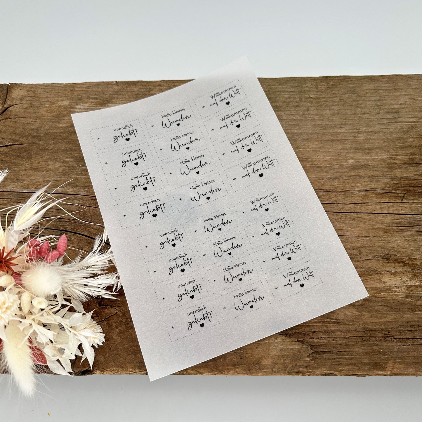 "unendlich geliebt" Edition A5 Bogen