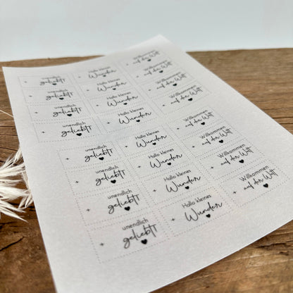 "unendlich geliebt" Edition A5 Bogen