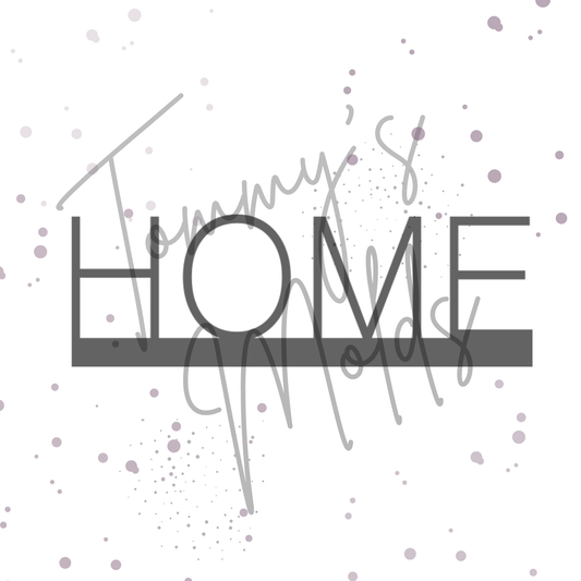 Vorlage 3D Druck Einschieber "Home" | Tommy's Molds Design