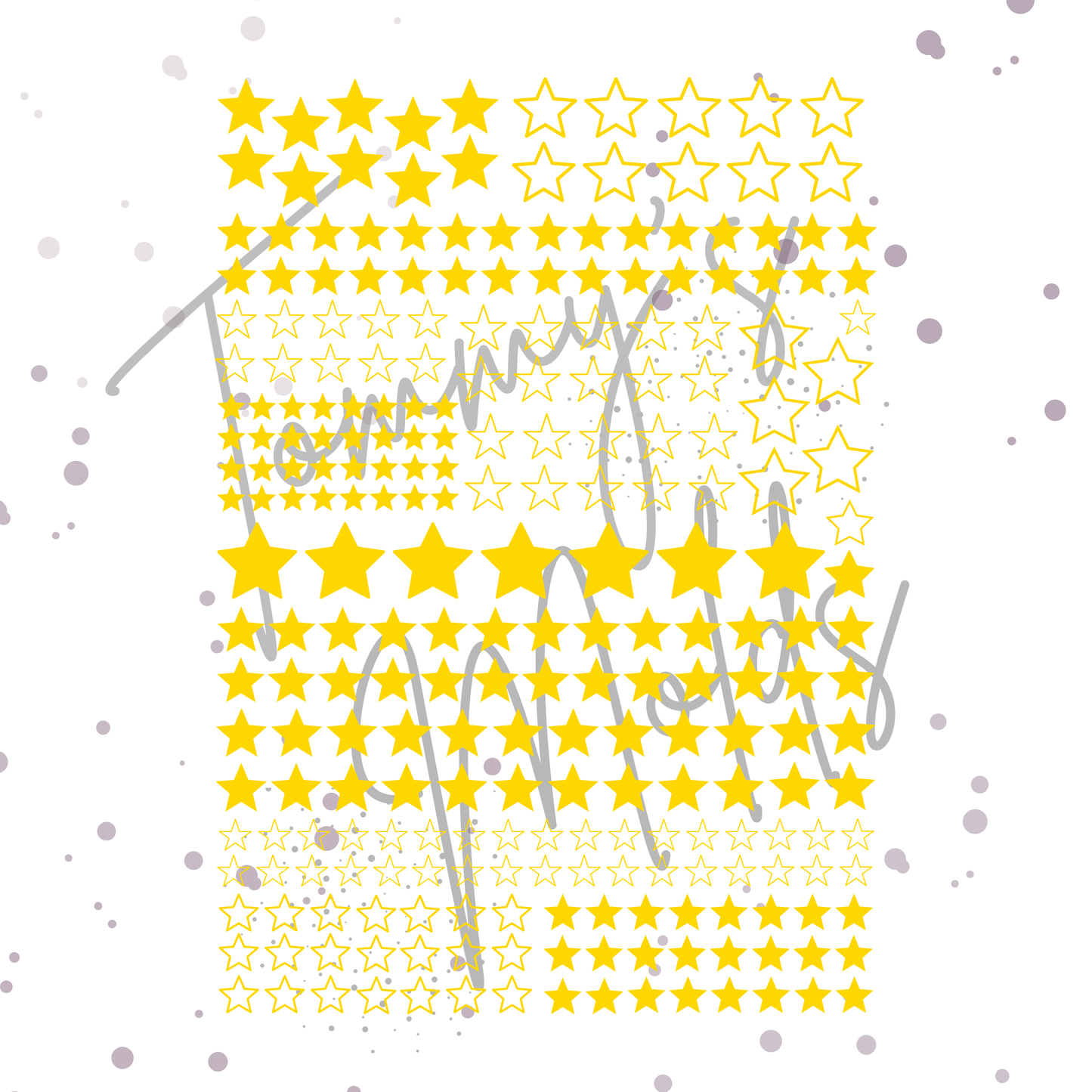 "Sterne gold/gelb" A5 Bogen