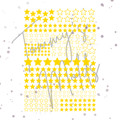 "Sterne gold/gelb" A5 Bogen