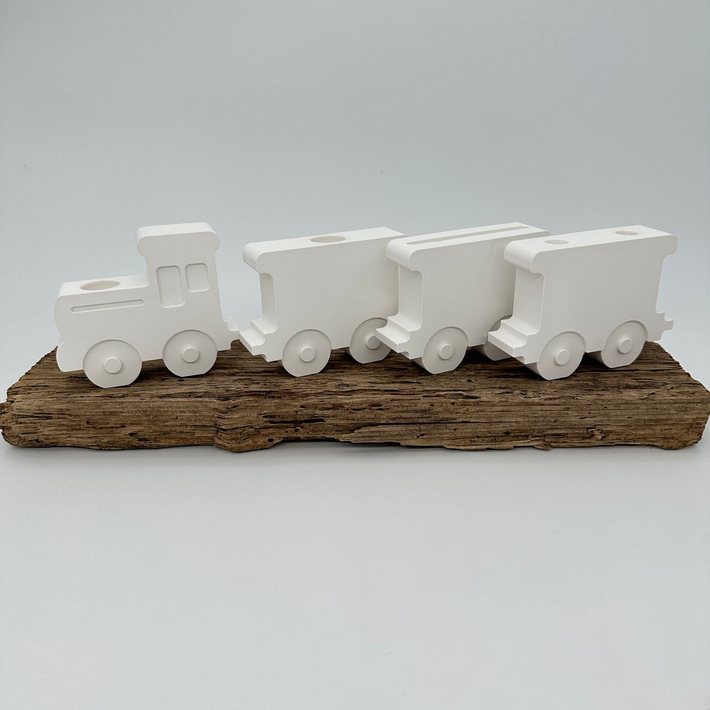 Zug Lokomotive für Geburtstagszug mit Öffnung für eine Stabkerze