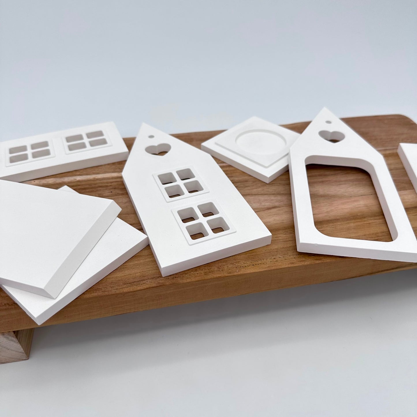 Herzhaus 7 teilig als Bausatz für Teelicht