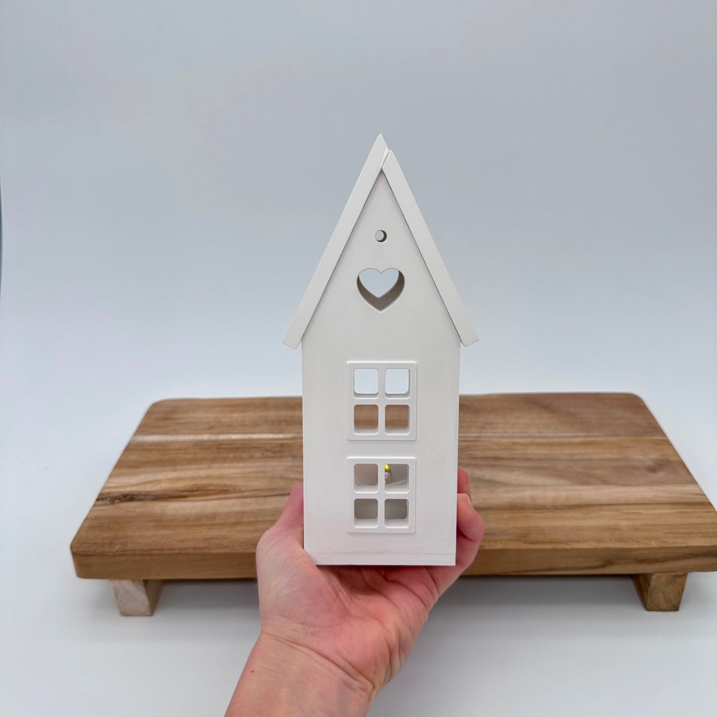 Herzhaus 7 teilig als Bausatz für Teelicht
