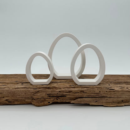 Eier Silhouette im 3er Set