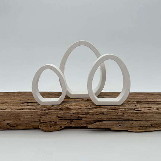 Eier Silhouette im 3er Set