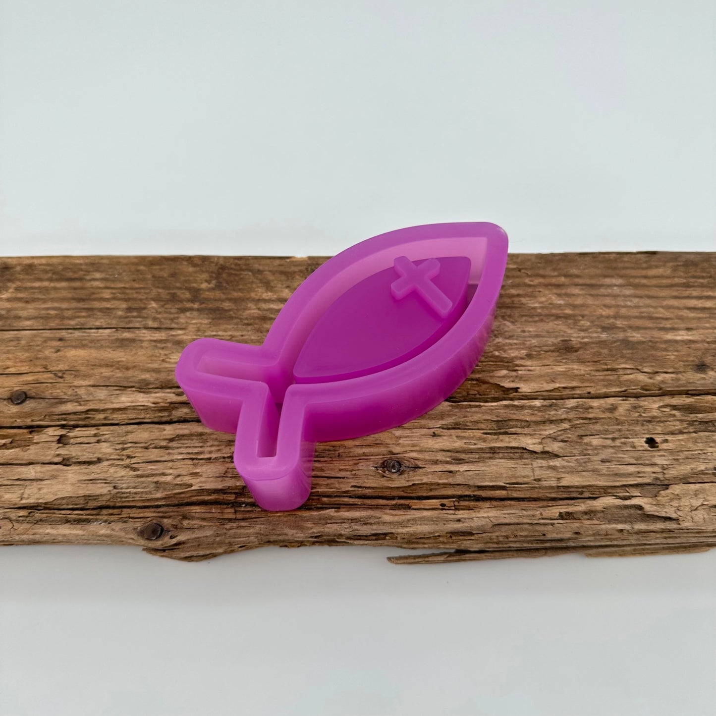 Fisch mit Kreuz Ballonlichthalter