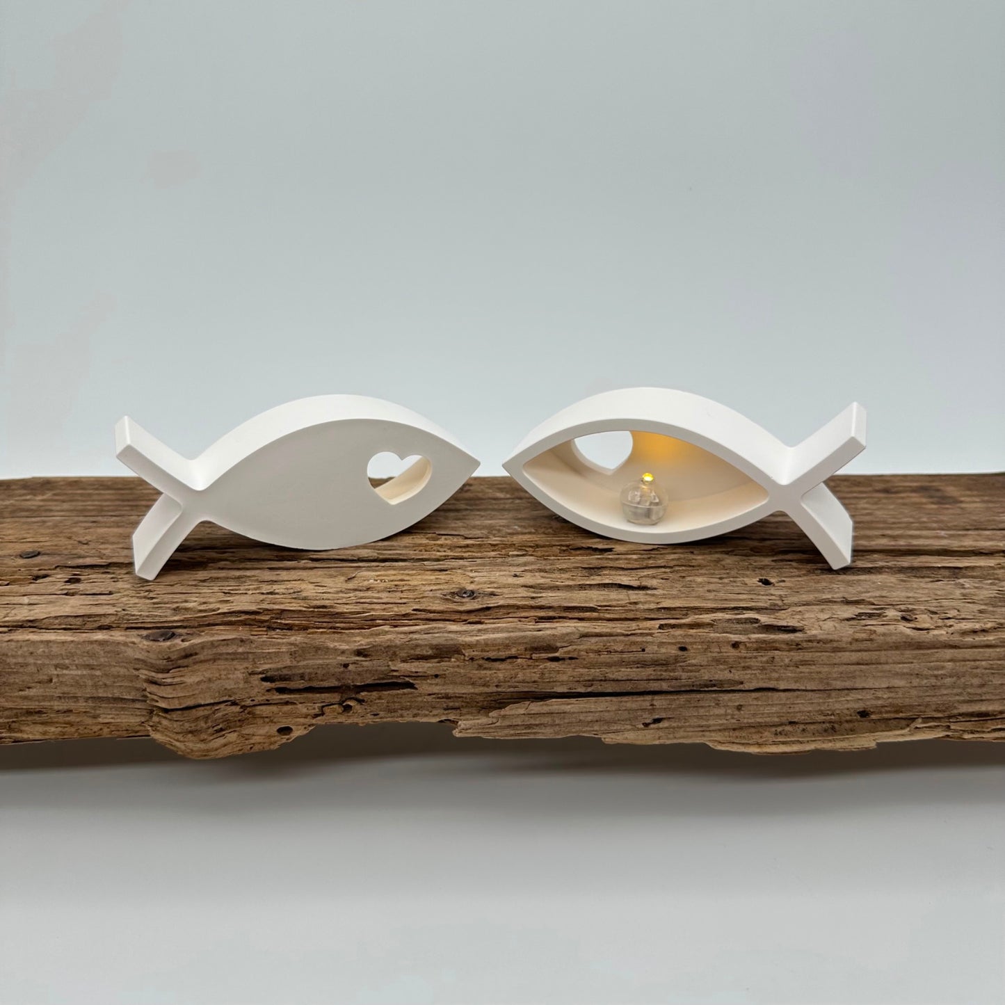 Fisch mit Herz Ballonlichthalter