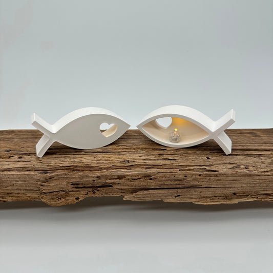 Fisch mit Herz Ballonlichthalter