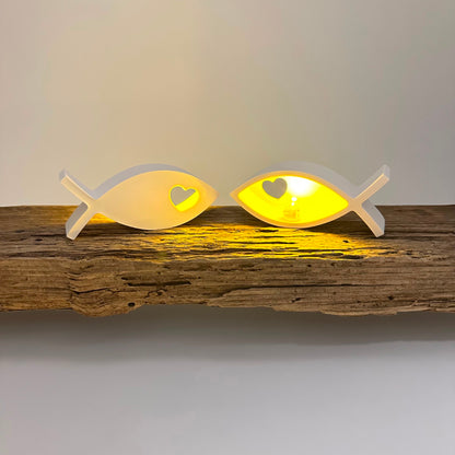 Fisch mit Herz Ballonlichthalter