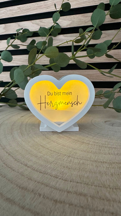 "Du bist mein Herzmensch" A4 Bogen für Herz
