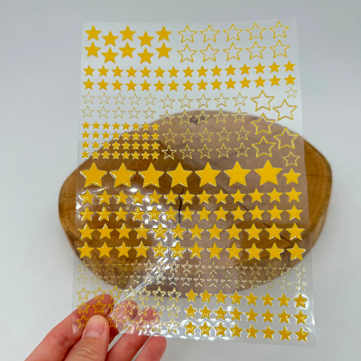 "Sterne gold/gelb" A5 Bogen