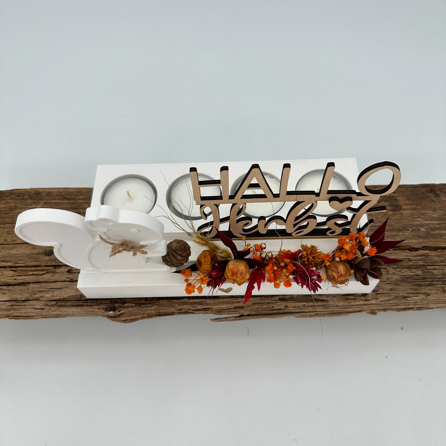 Hallo Herbst Einschieber | Laser- und Plotterdatei in PNG, SVG und DXF | Tommy's Molds Design für Einschieber