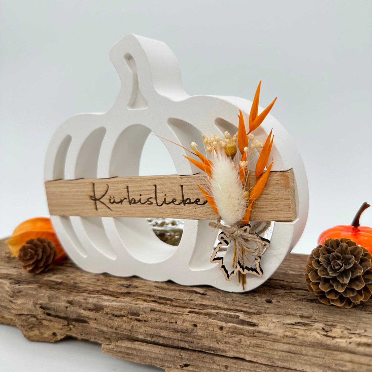 Kürbis mit Klötzchenhalter