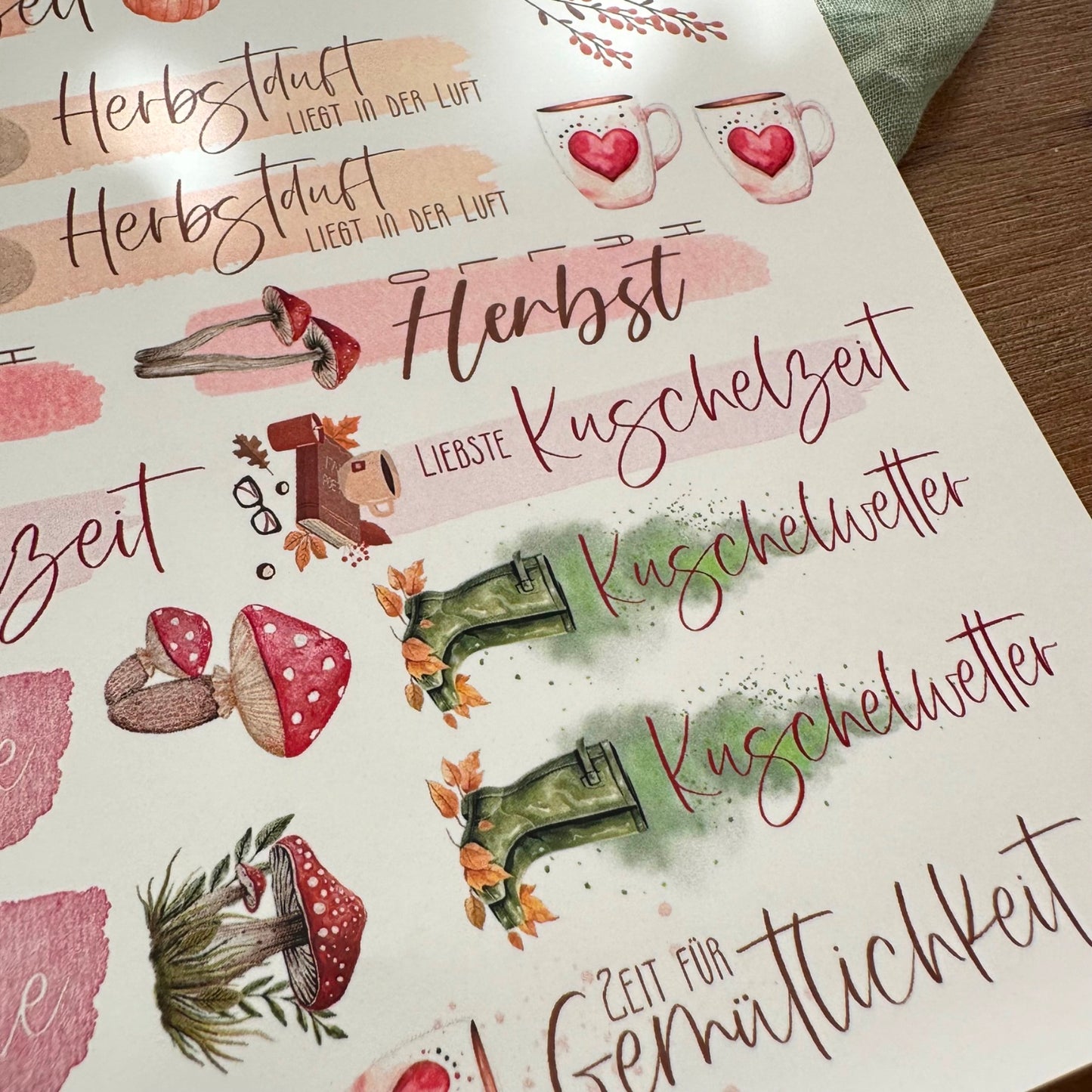 "Herbstzauber" A4 Bogen