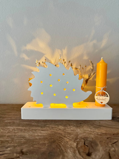 Stabkerzenhalter mit Öffnung für Einschieber und Trockenblumen mittel