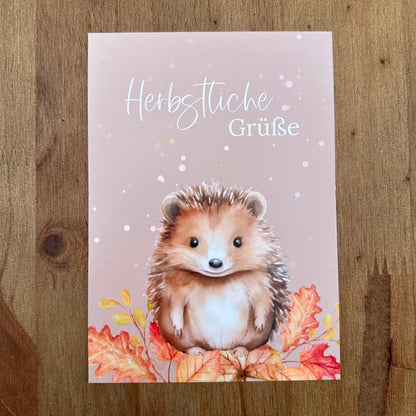 Herbstliche Grüße - Igel
