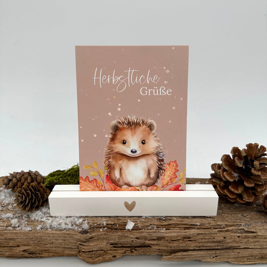 Herbstliche Grüße - Igel