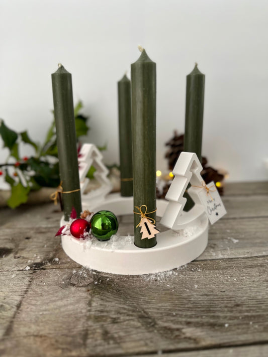 Adventskranz Stabkerzenhalter 18cm Durchmesser
