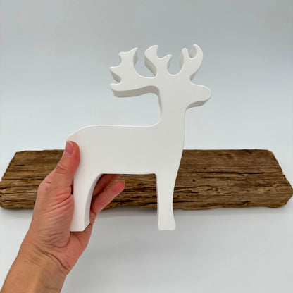 Rentier Donner mit Schlitten Set