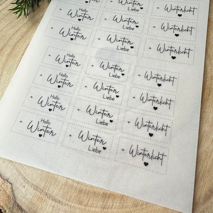 "Hallo Winter" A5 Bogen quer