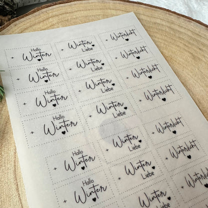 "Hallo Winter" A5 Bogen quer
