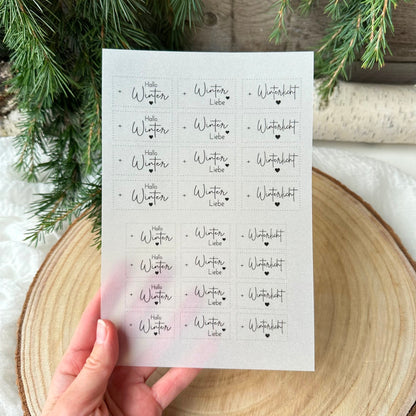 "Hallo Winter" A5 Bogen quer