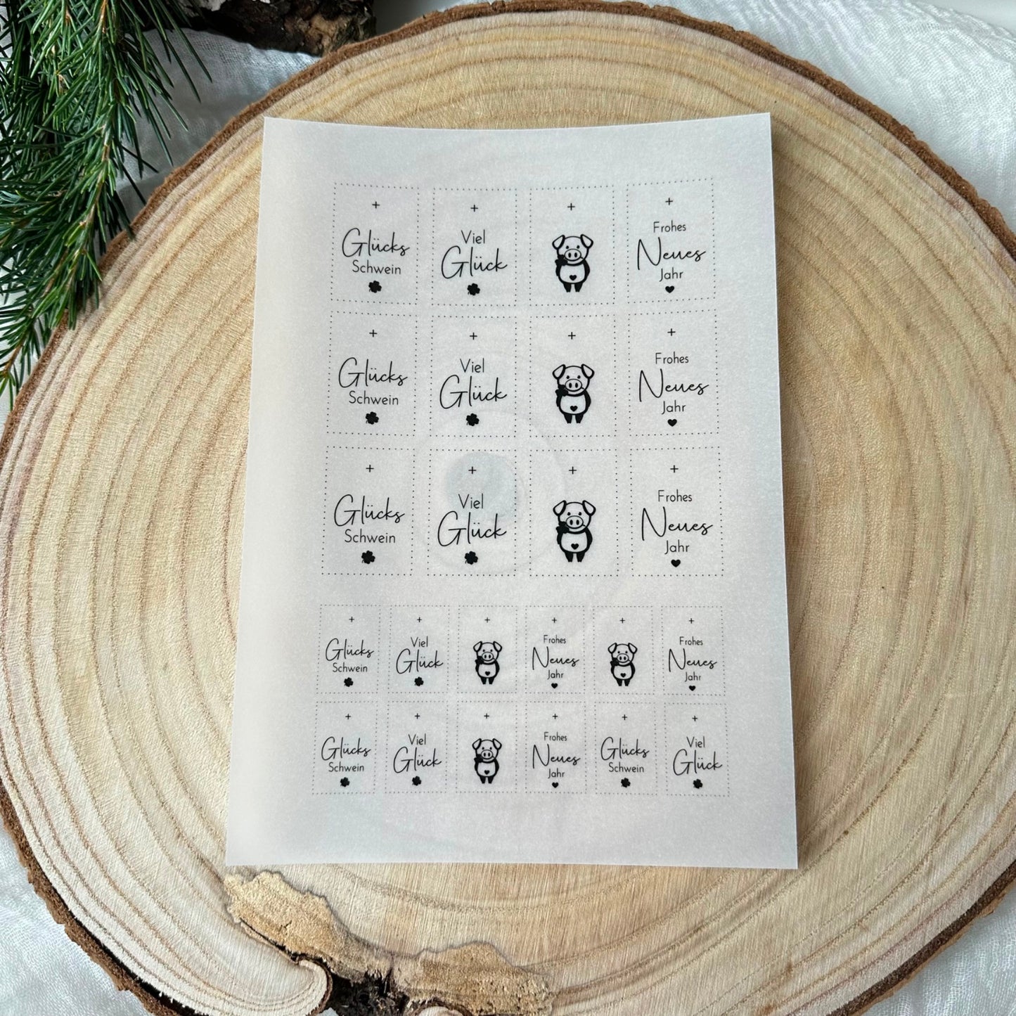 "Glücksschwein“ Bogen