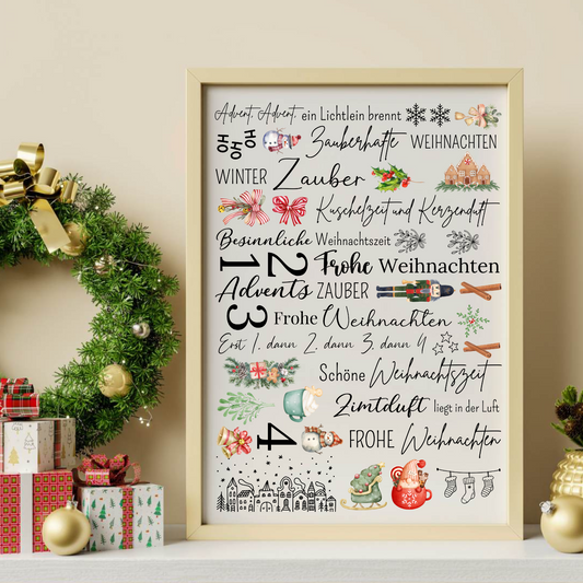 "Advent“ A5 Bogen