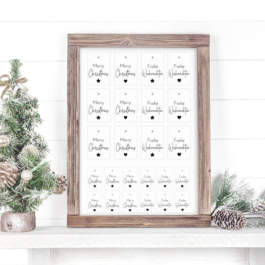 "Merry Christmas“ A5 Bogen
