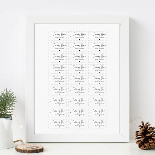 "Driving Home for Christmas" A5 Bogen klein