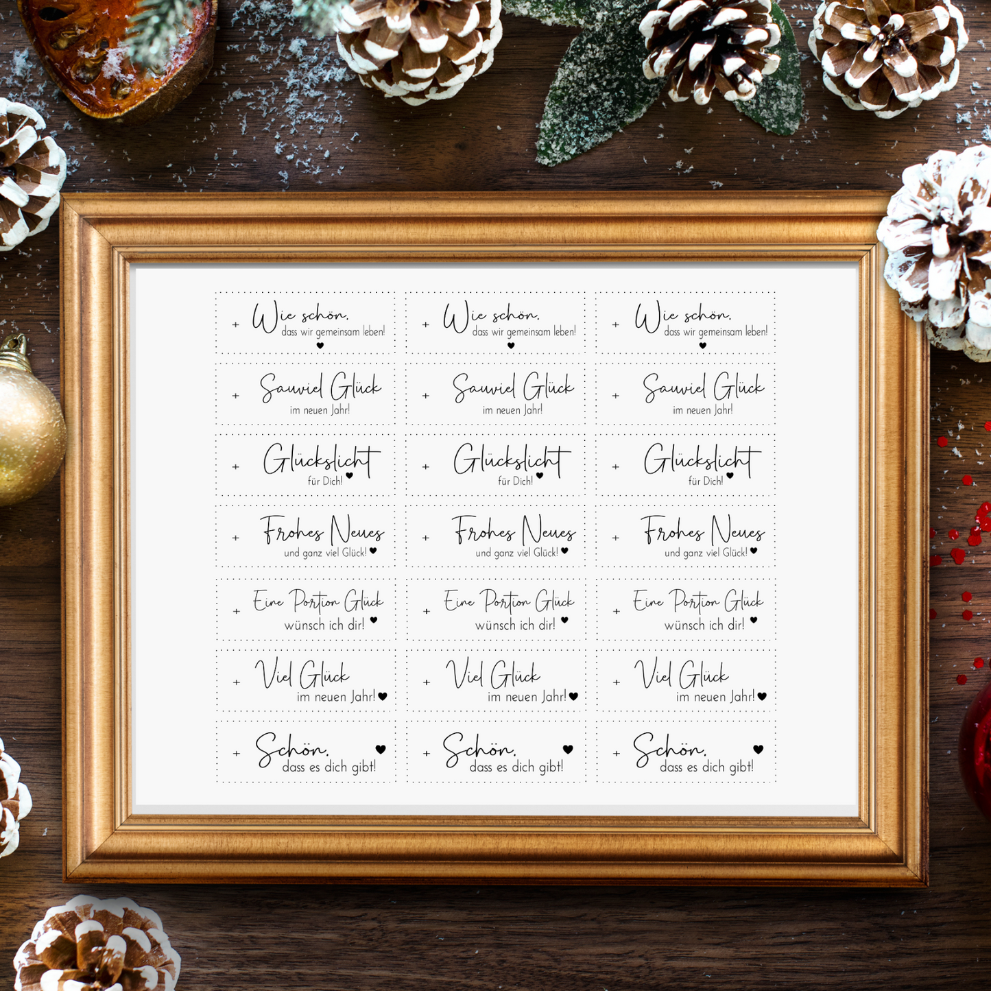 "Neujahrsgrüße" A5 Bogen