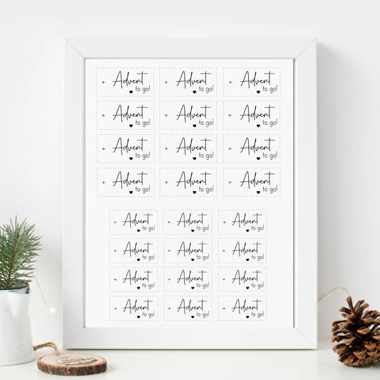 "Advent to go“ A5 Bogen quer