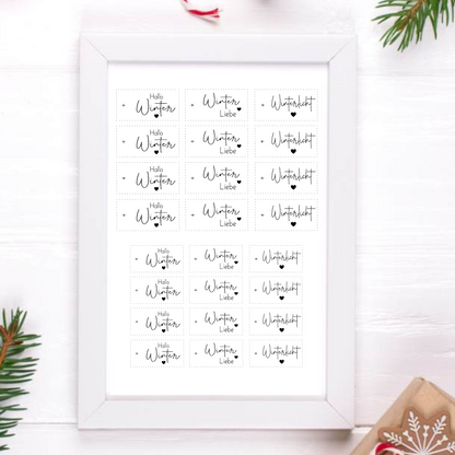 "Hallo Winter" A5 Bogen quer