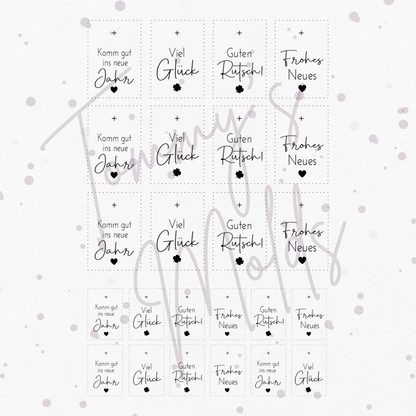 "Komm gut ins neue Jahr" A5 Bogen hoch