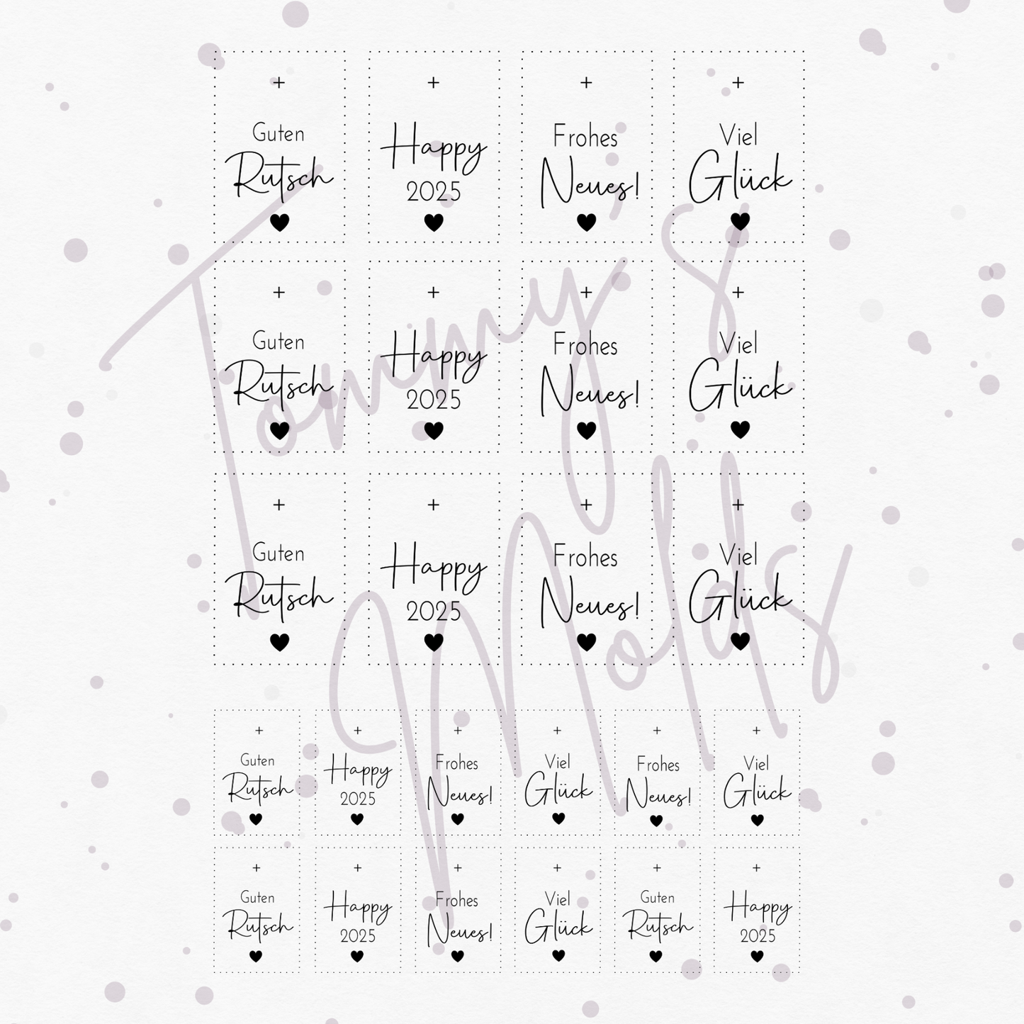 "Guten Rutsch" A5 Bogen hoch