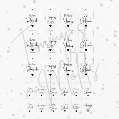 "Guten Rutsch" A5 Bogen hoch