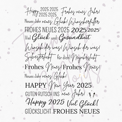 Silvester“ Edition für Klötzchen A5 Bogen