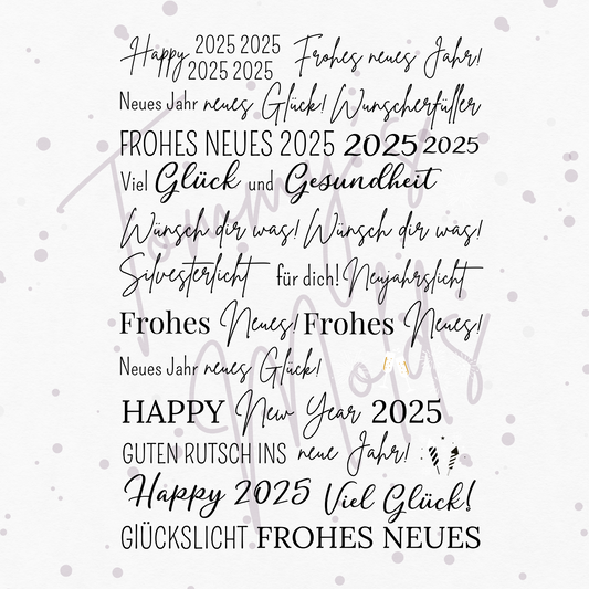 Silvester“ Edition für Klötzchen A5 Bogen