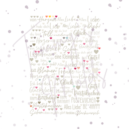 Teelichthalter Edition beige A5 Bogen