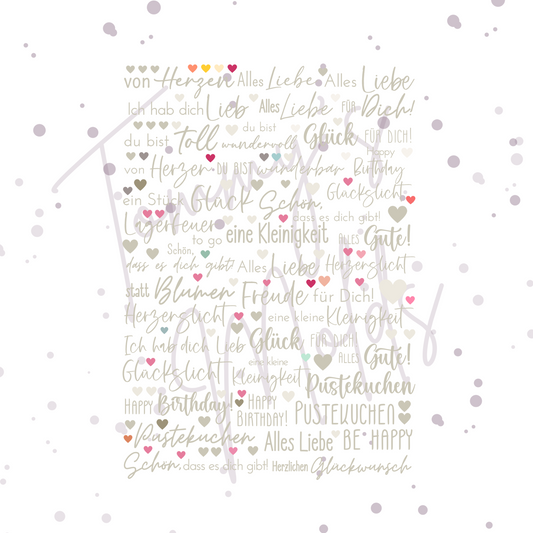 Teelichthalter Edition beige A5 Bogen