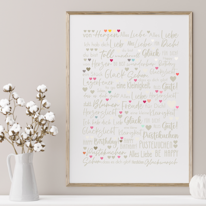 Teelichthalter Edition beige A5 Bogen