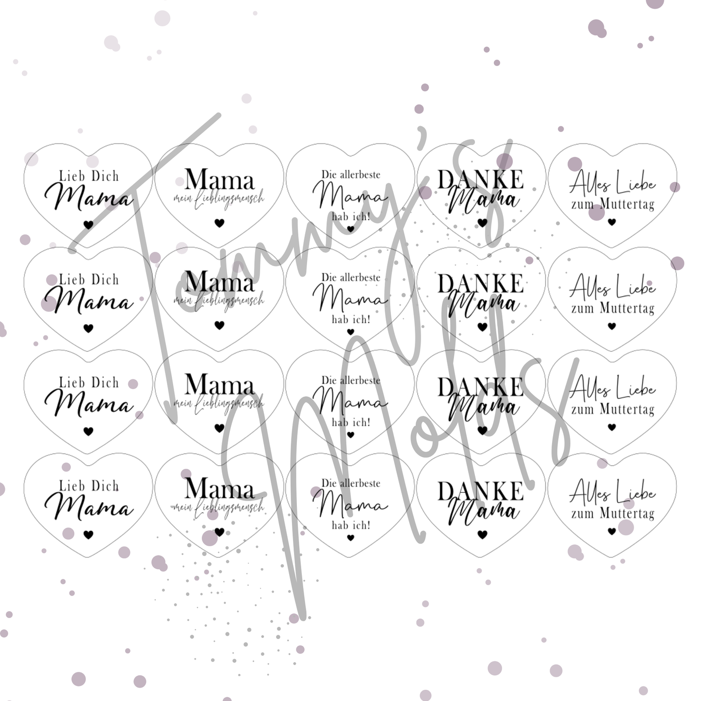 "Mama" Edition 3 | A4 Bogen für Herz