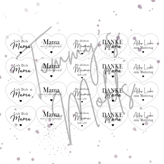 "Mama" Edition 3 | A4 Bogen für Herz