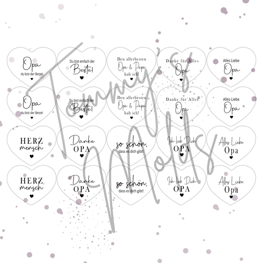 "Opa" Edition 1 | A4 Bogen für Herz